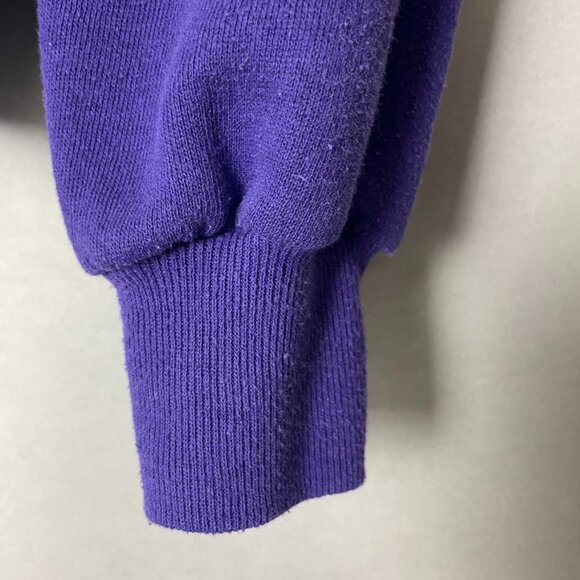 Vintage 90s Sweatshirt‎ Seashells Glitter Gold Ocean Women Size Large Purple Top - Picture 11 of 12